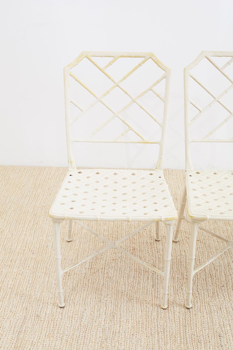 Brown Jordan Calcutta Faux Bamboo Garden Chairs at 1stDibs