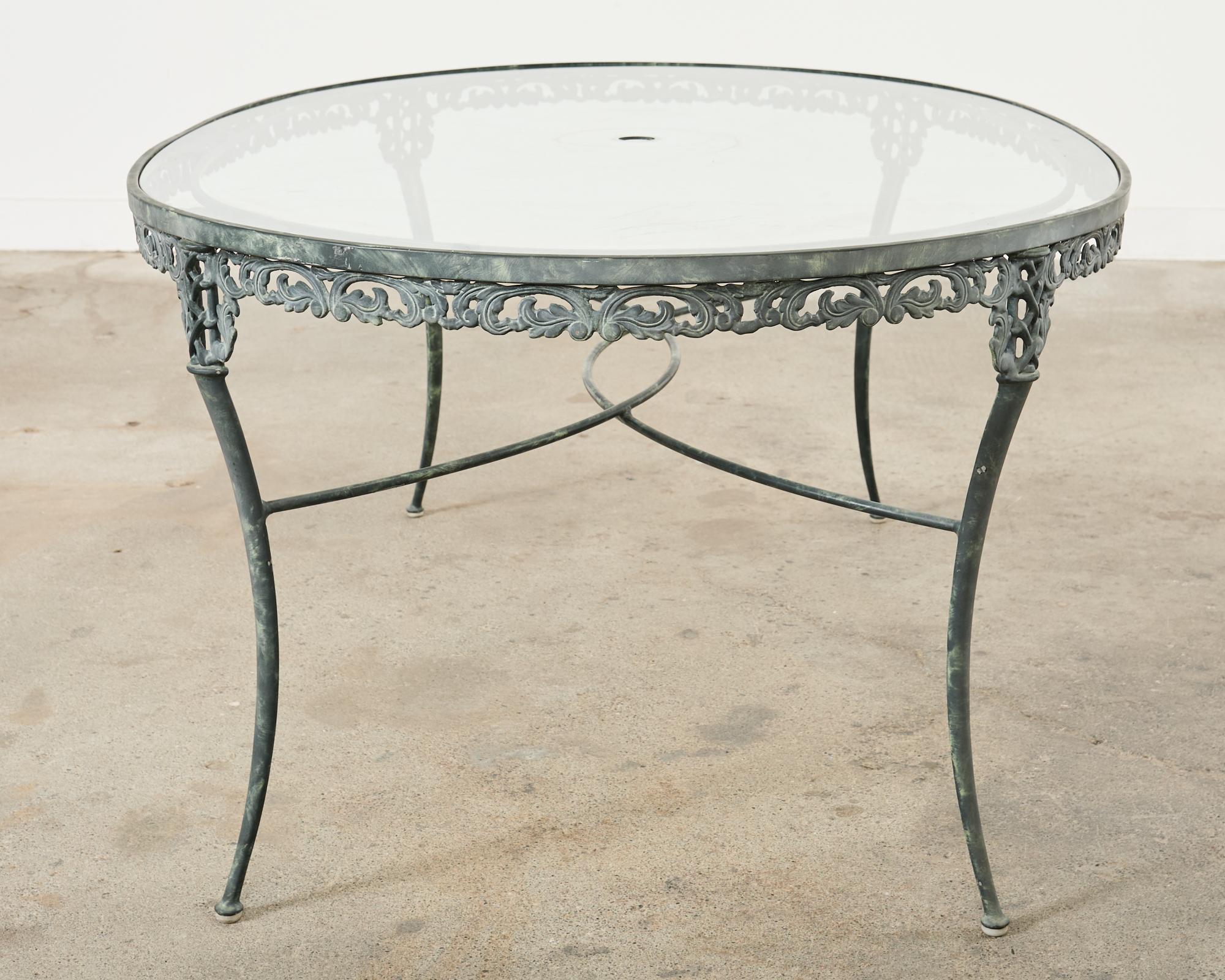 Brown Jordan Elegance Garden Dining Suite Verdigris Finish 2