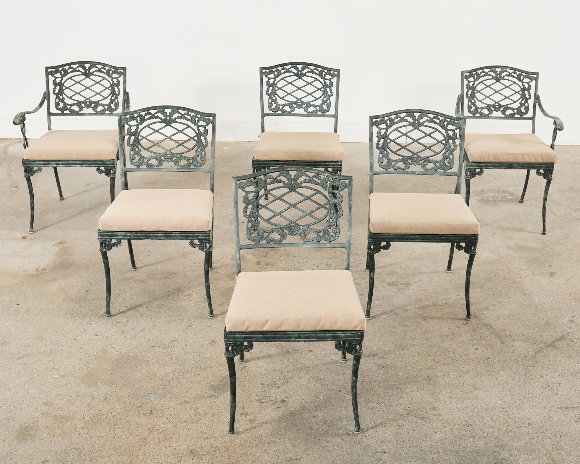 Brown Jordan Elegance Garden Dining Suite Verdigris Finish 3