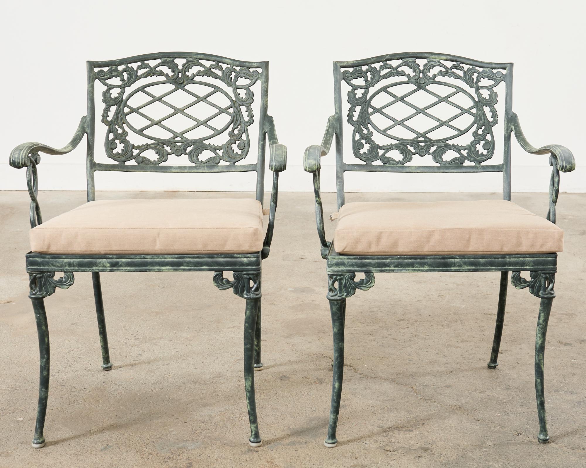 Brown Jordan Elegance Garden Dining Suite Verdigris Finish 4