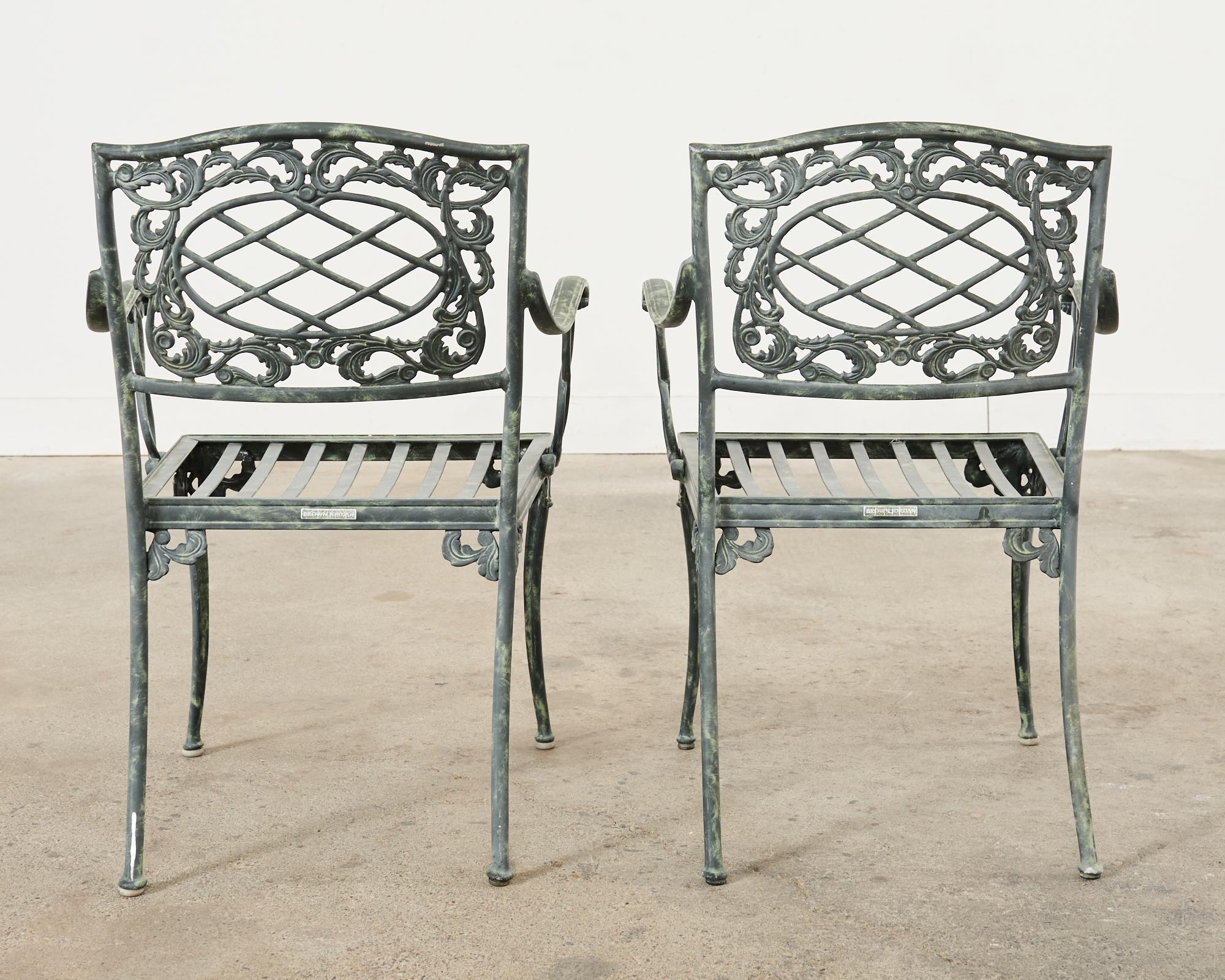 Brown Jordan Elegance Garden Dining Suite Verdigris Finish 9