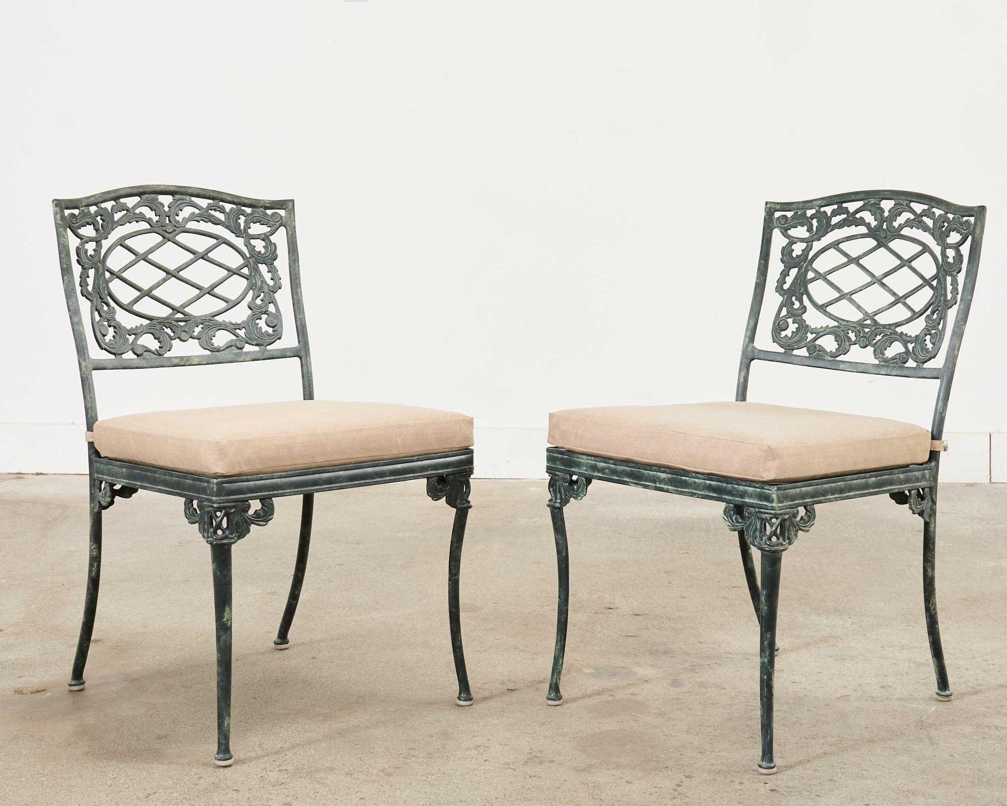 Brown Jordan Elegance Garden Dining Suite Verdigris Finish 12