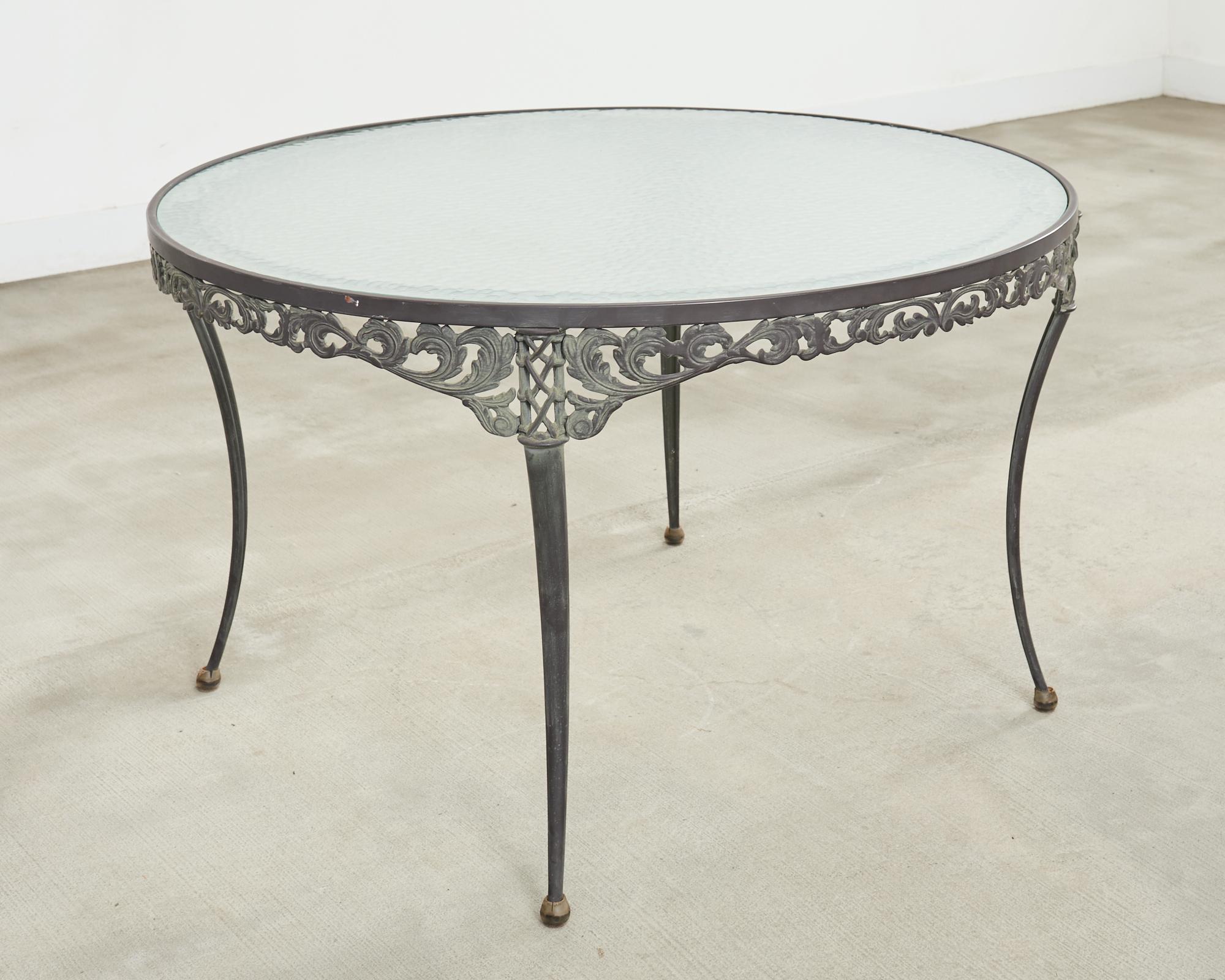 Brown Jordan Elegance Neoclassical Garden Dining Suite For Sale 3
