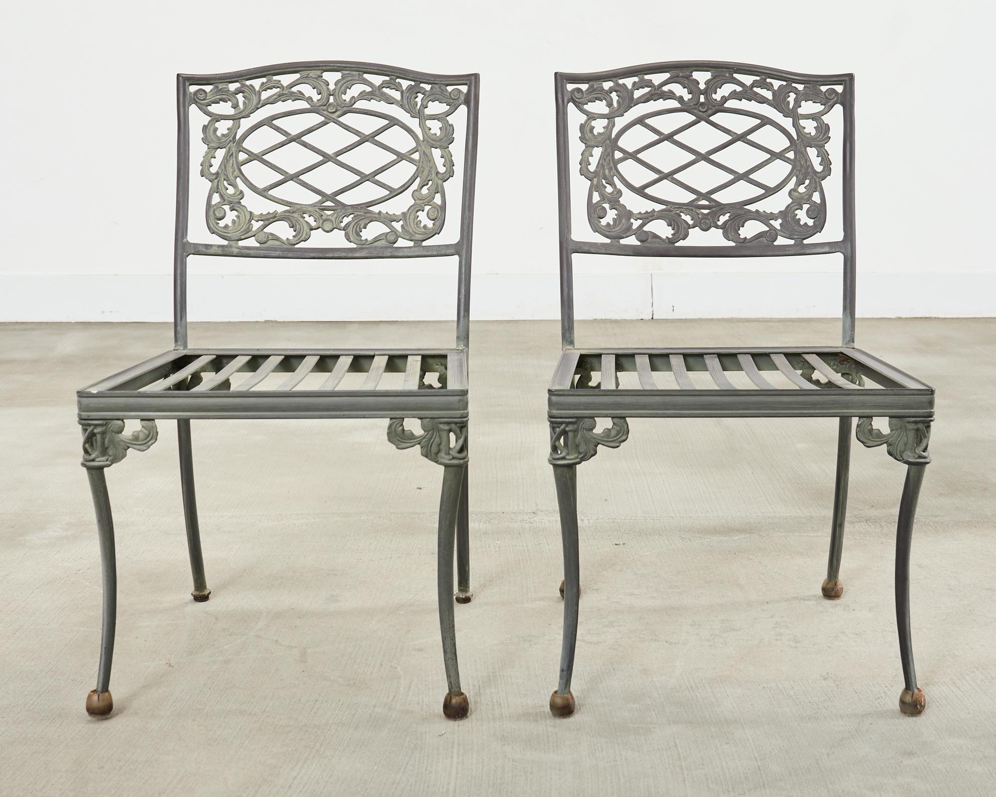 Brown Jordan Elegance Neoclassical Garden Dining Suite For Sale 5