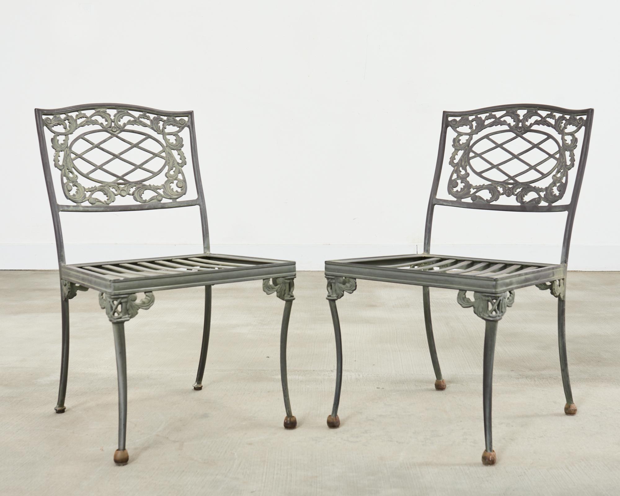 Brown Jordan Elegance Neoclassical Garden Dining Suite For Sale 7