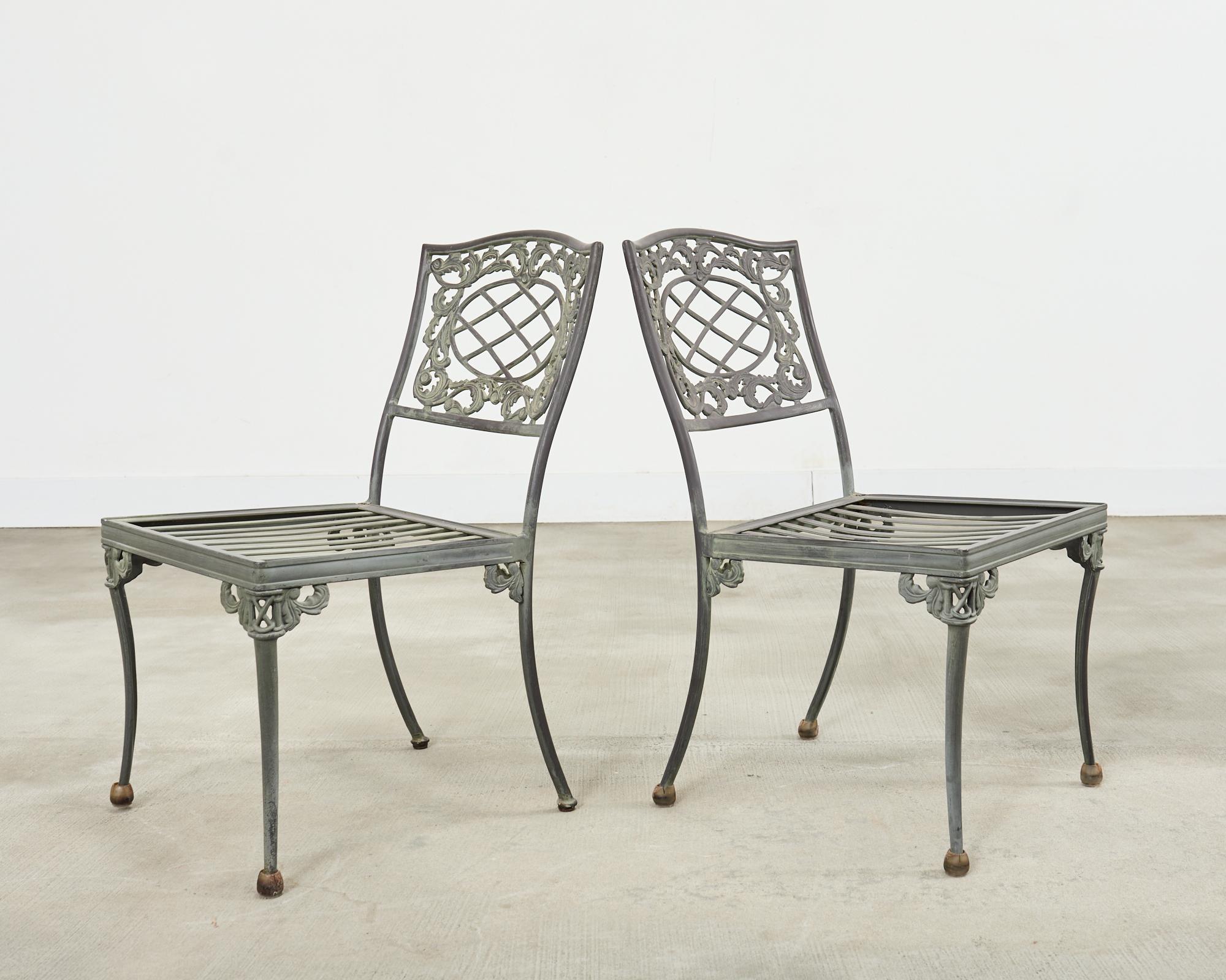 Brown Jordan Elegance Neoclassical Garden Dining Suite For Sale 8