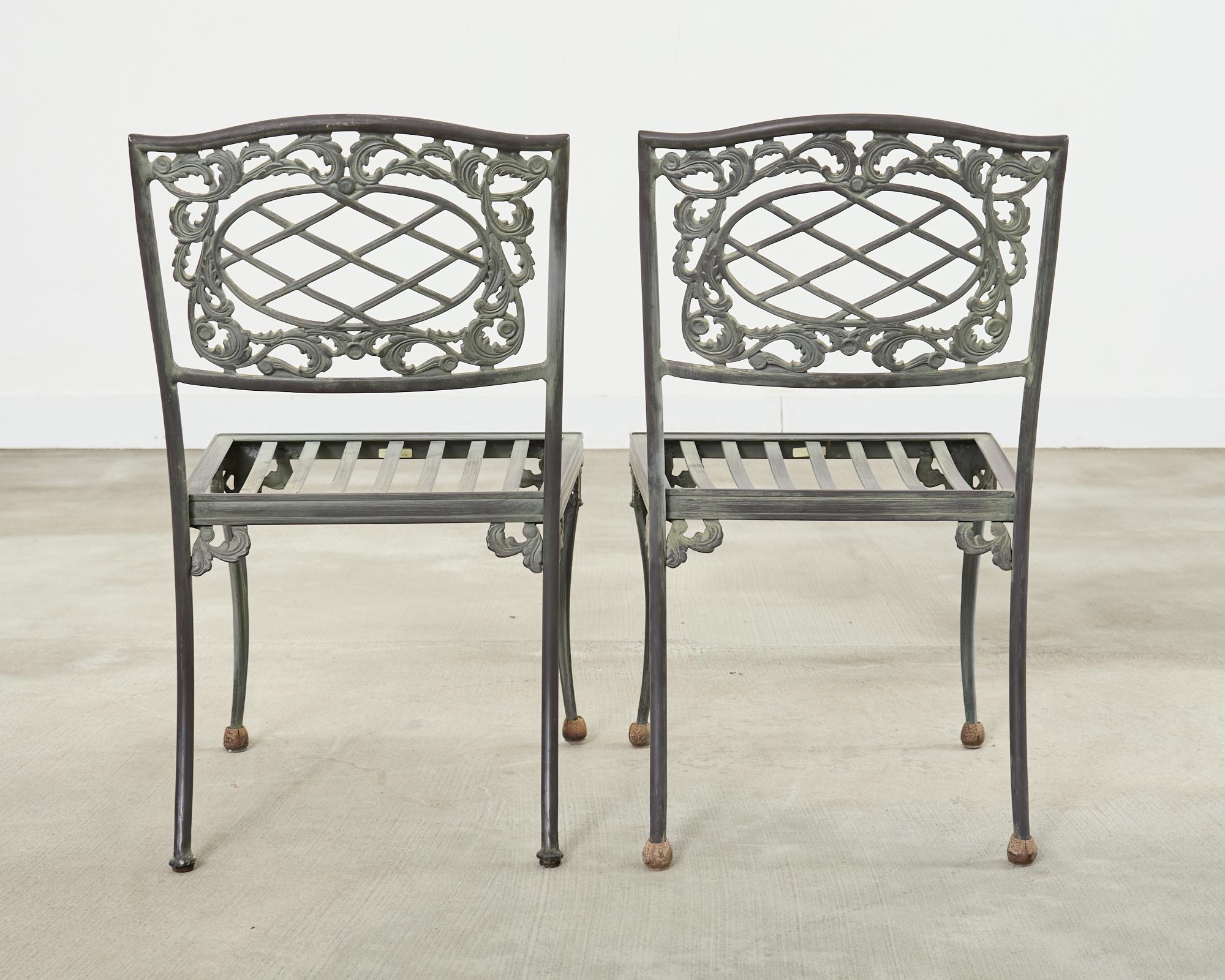 Brown Jordan Elegance Neoclassical Garden Dining Suite For Sale 11