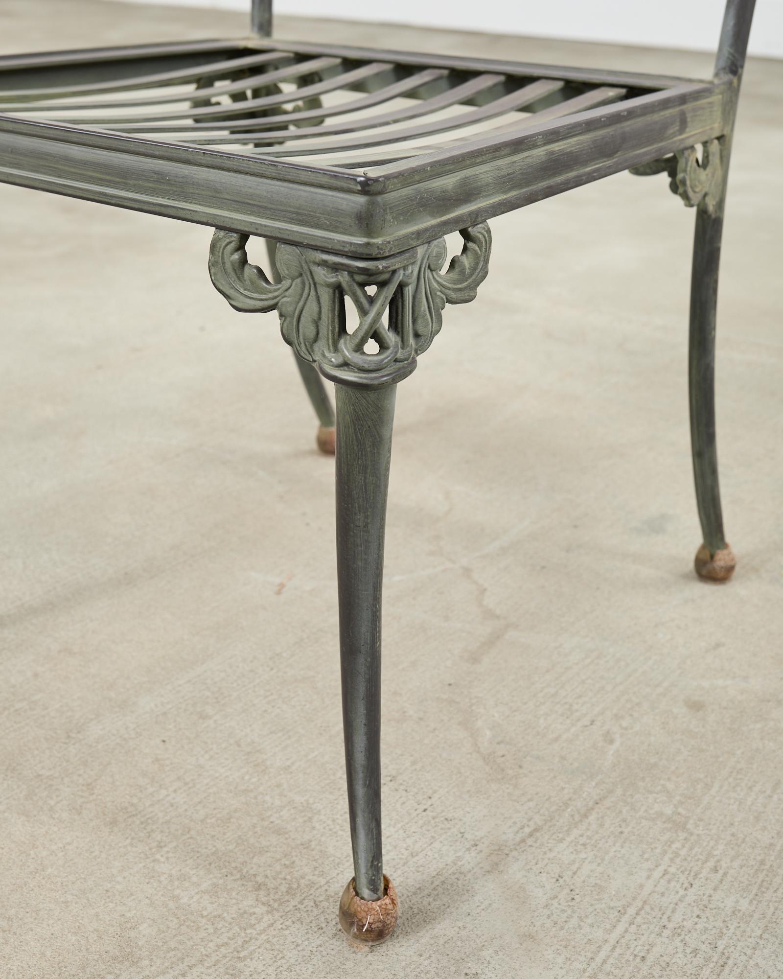 Brown Jordan Elegance Neoclassical Garden Dining Suite For Sale 13