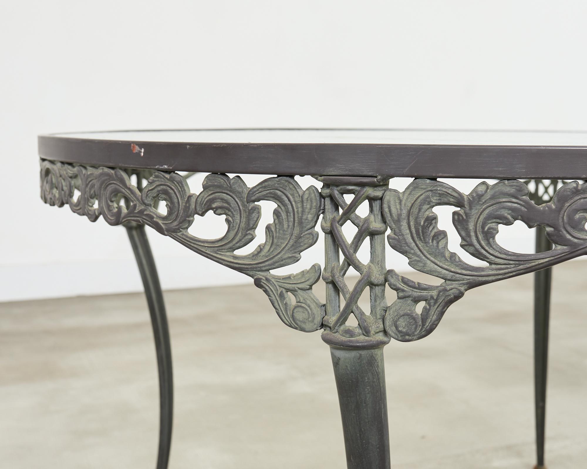 Brown Jordan Elegance Neoclassical Garden Dining Suite For Sale 1