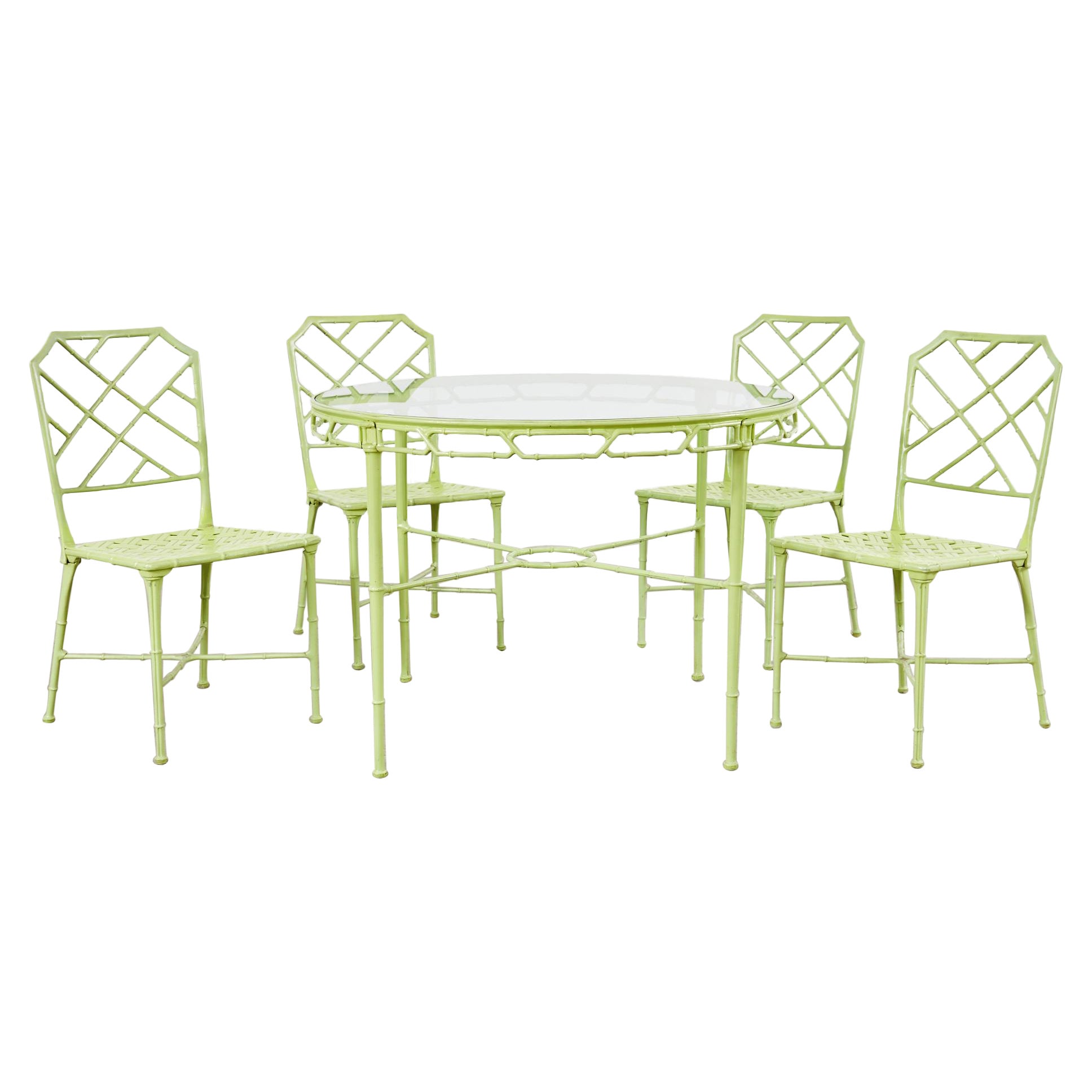 Brown Jordan Faux Bamboo Calcutta Garden Dining Set