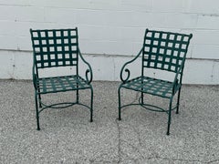 Brown Jordan “Florentine” Pair of Patio or Garden Arm Chairs - Hunter Green