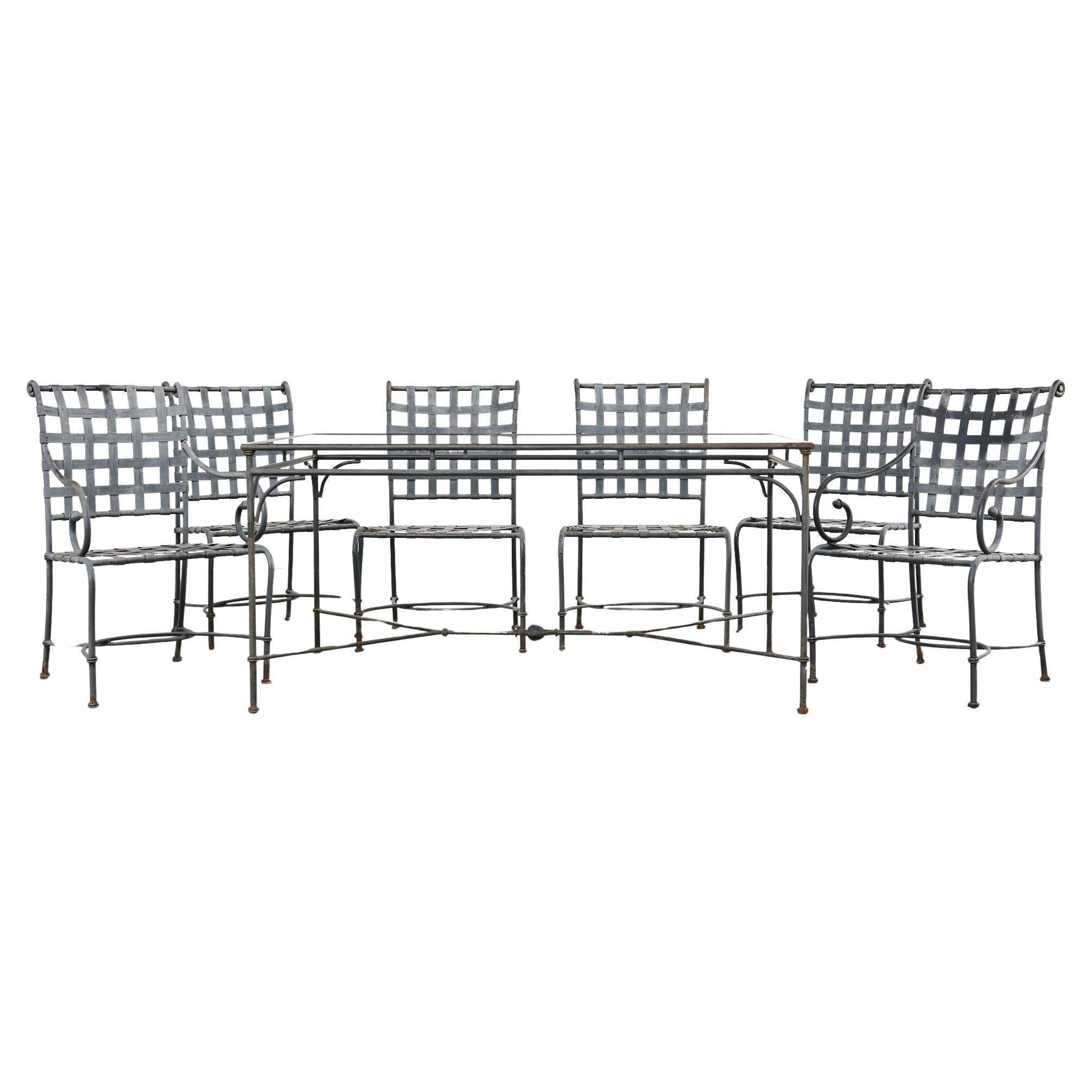 Brown Jordan Florentine Style Patio Garden Dining Suite