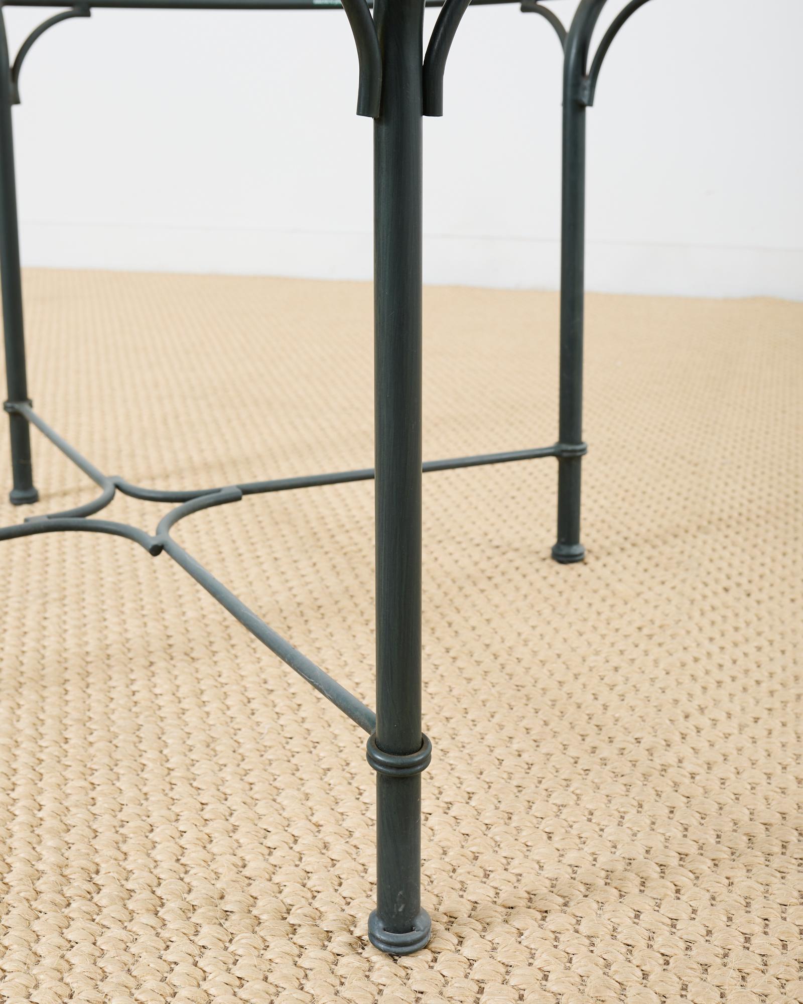 Brown Jordan Florentine Wrought Aluminum Garden Dining Table 4