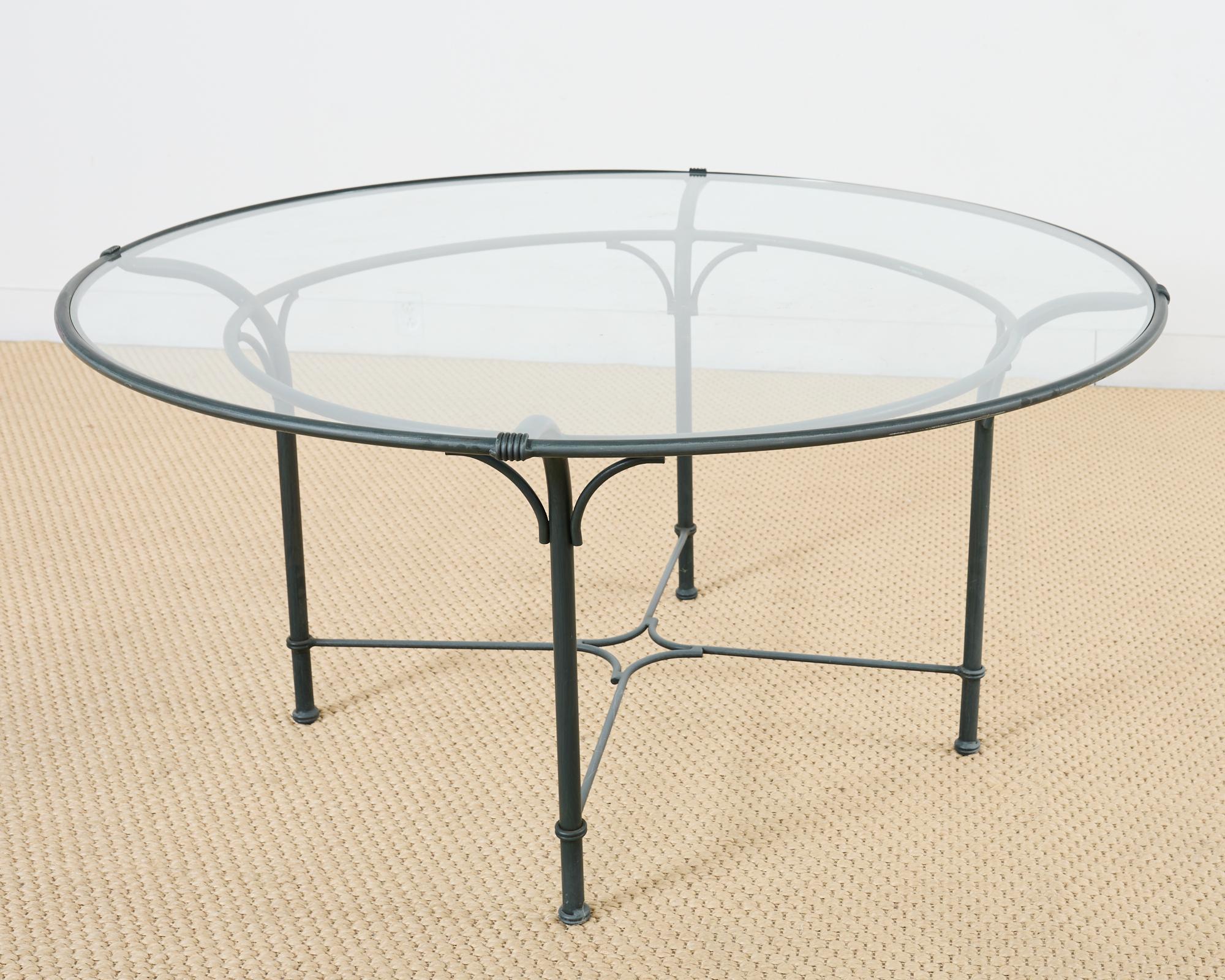 Brown Jordan Florentine Wrought Aluminum Garden Dining Table 7
