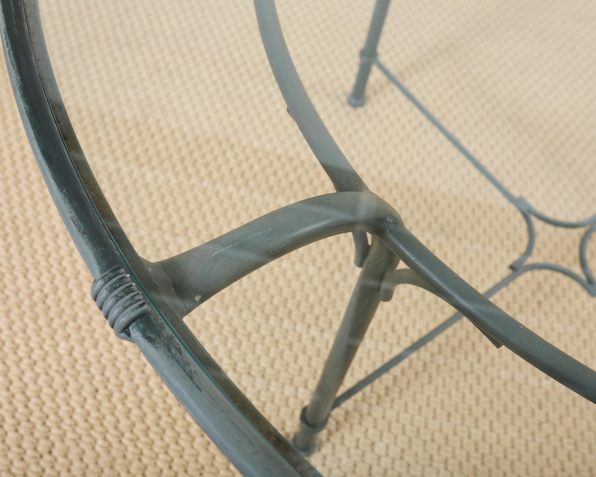 Brown Jordan Florentine Wrought Aluminum Garden Dining Table 9