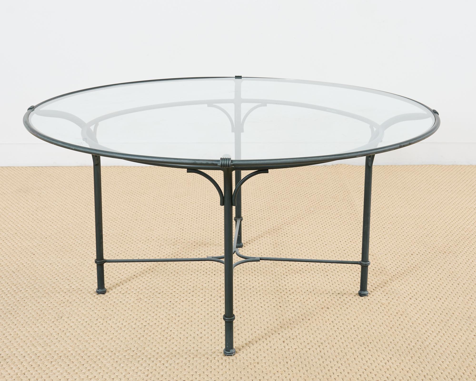 Brown Jordan Florentine Wrought Aluminum Garden Dining Table 10