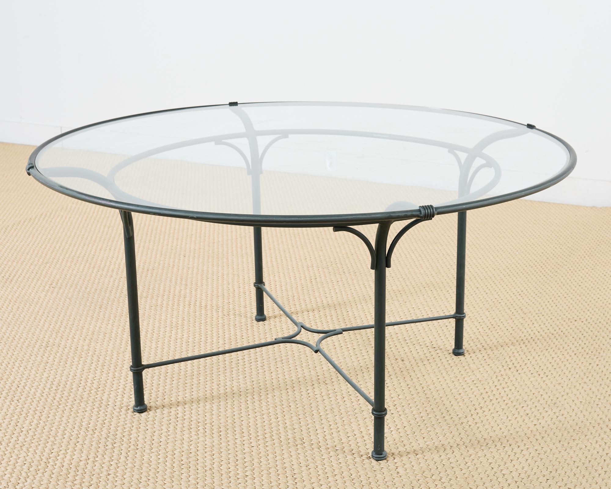 Brown Jordan Florentine Wrought Aluminum Garden Dining Table 2