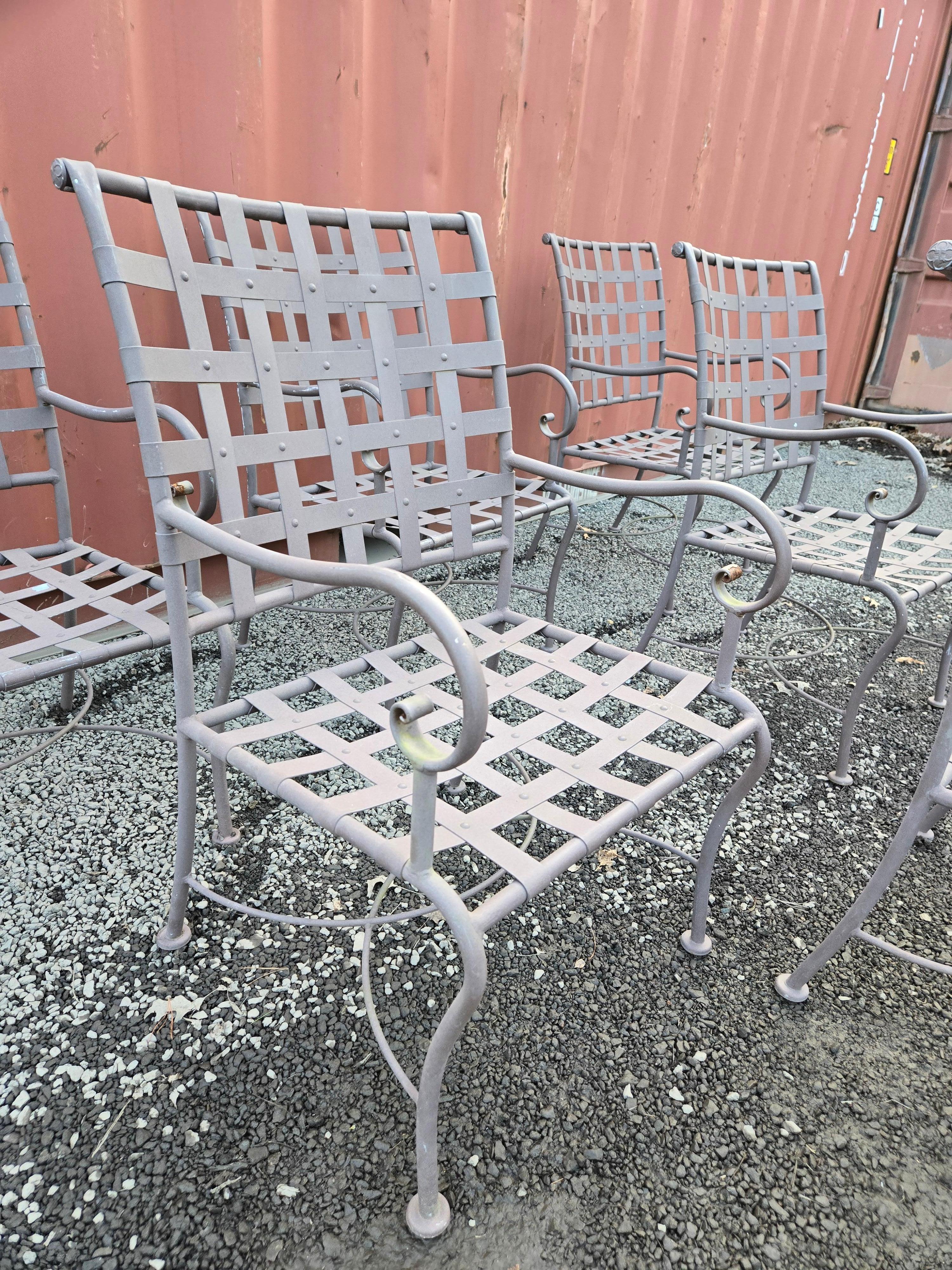 Brown Jordan Iron Chairs In Good Condition For Sale In Cumberland, RI