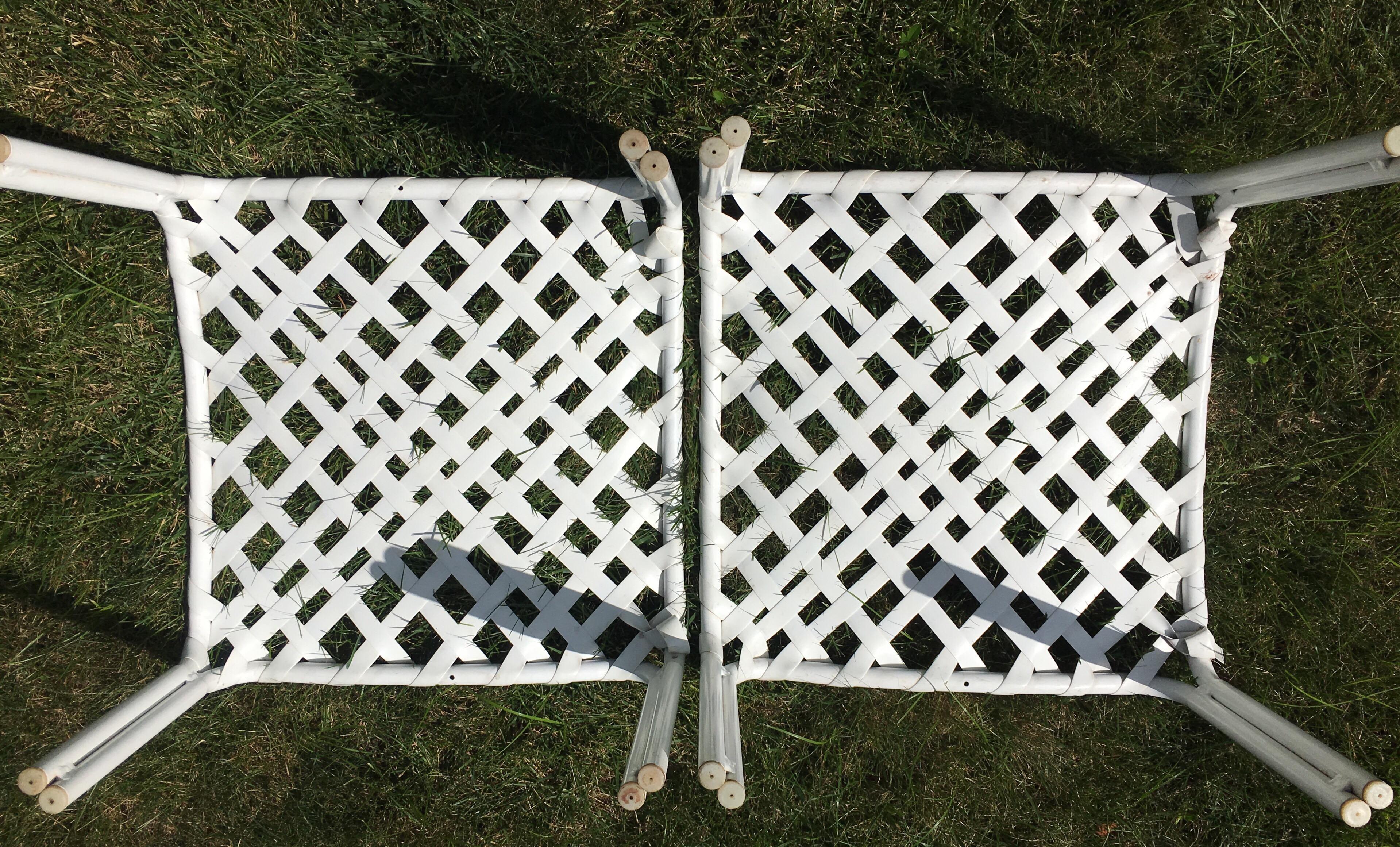 Mid-20th Century Brown Jordan Mid-Century Modern Outdoor Ottomans, Pair