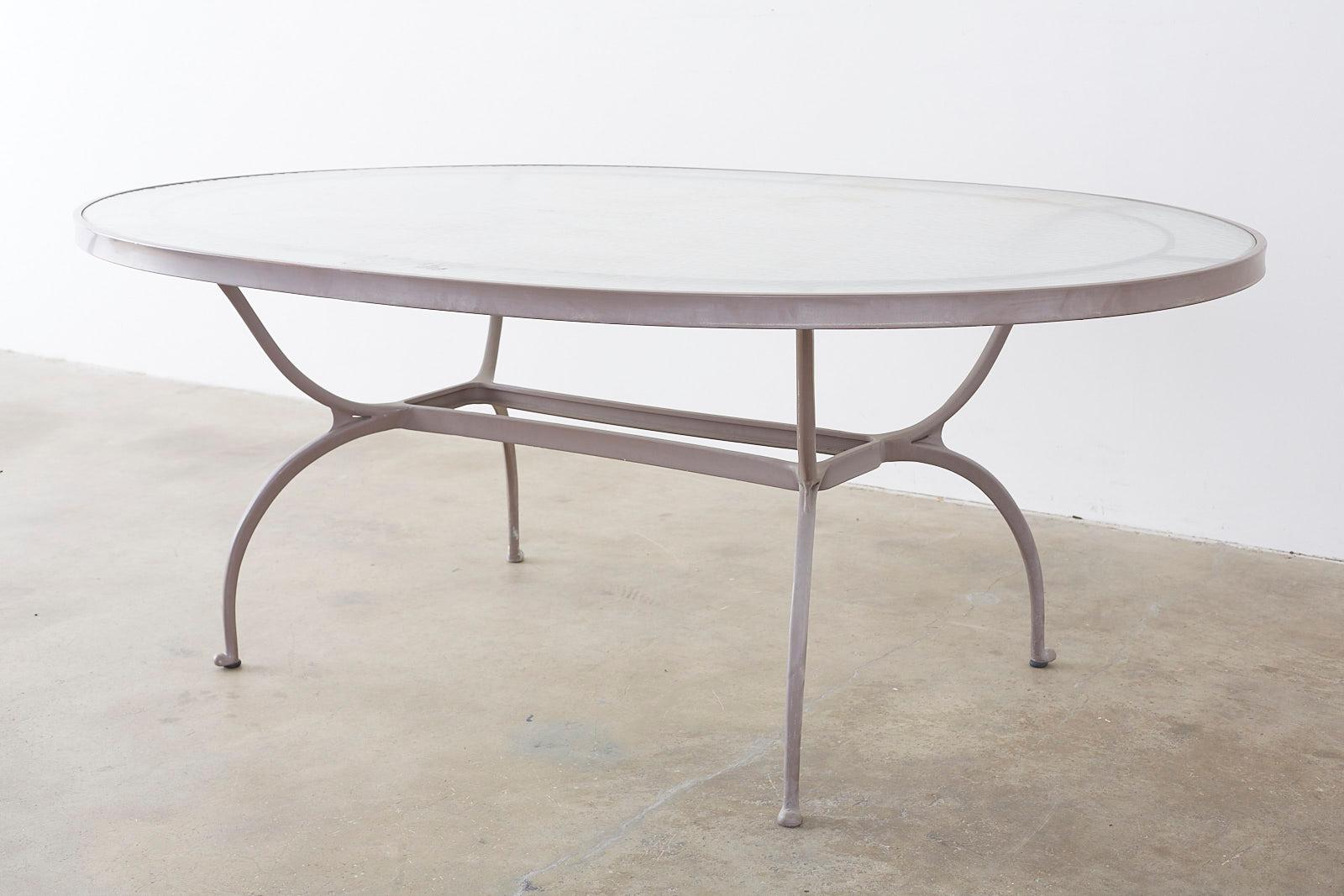 Brown Jordan Neoclassical Style Aluminum Patio Garden Table 4