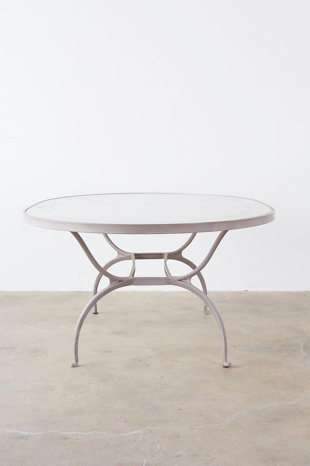 Brown Jordan Neoclassical Style Aluminum Patio Garden Table 8
