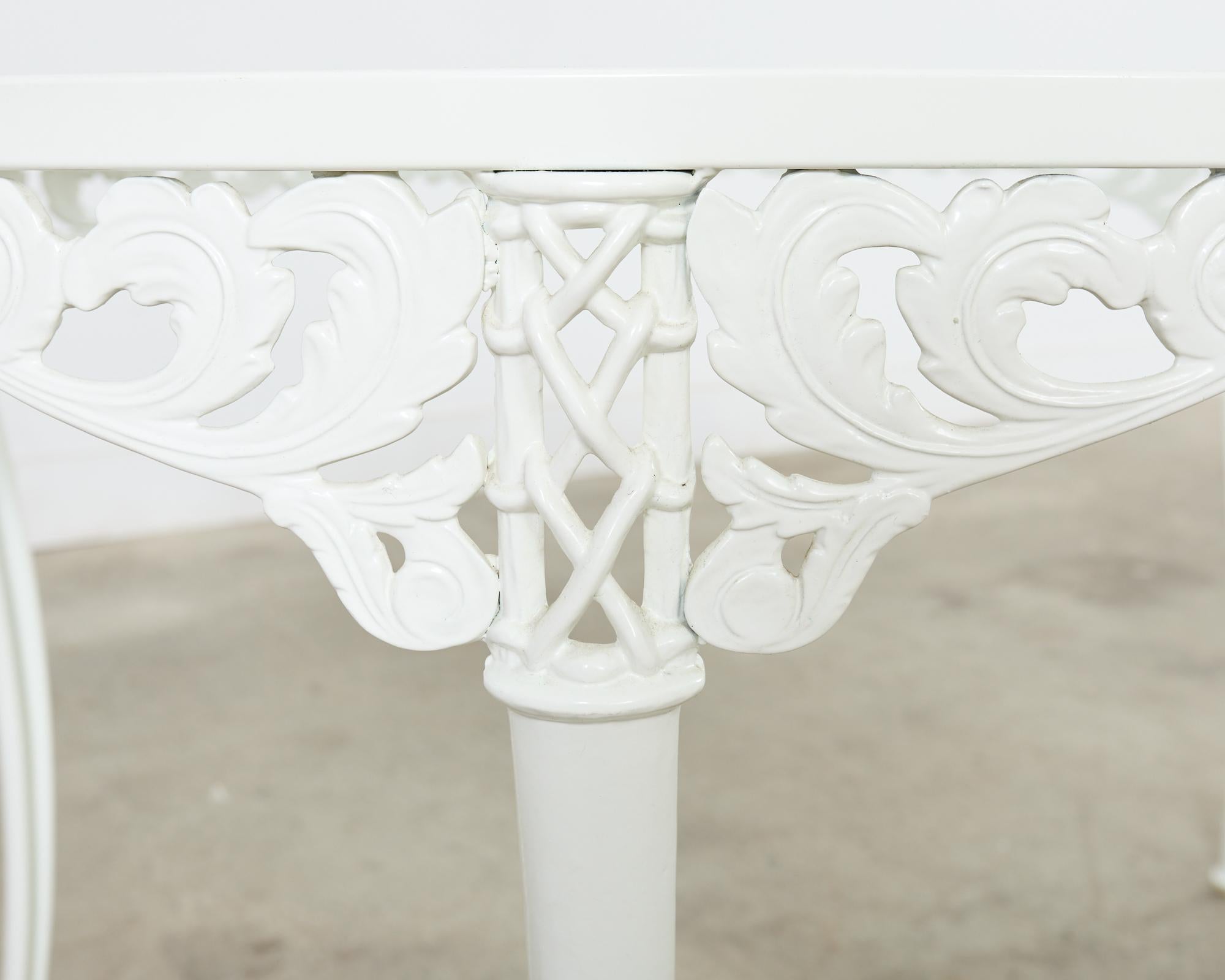American Brown Jordan Neoclassical Style Aluminum Garden Dining Suite