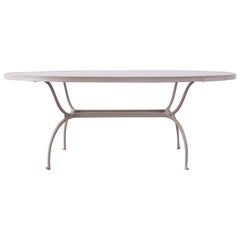 Brown Jordan Neoclassical Style Aluminum Patio Garden Table