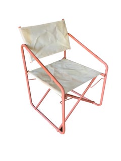 Brown Jordan "Nomad" Folding Patio Director Chairs and Side Table Set