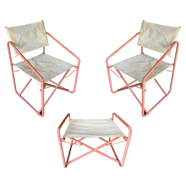 Brown Jordan "Nomad" Folding Patio Director Chairs and ...