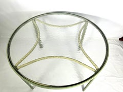 Brown Jordan Pale Green "Tamiami" Round Patio Dining Table