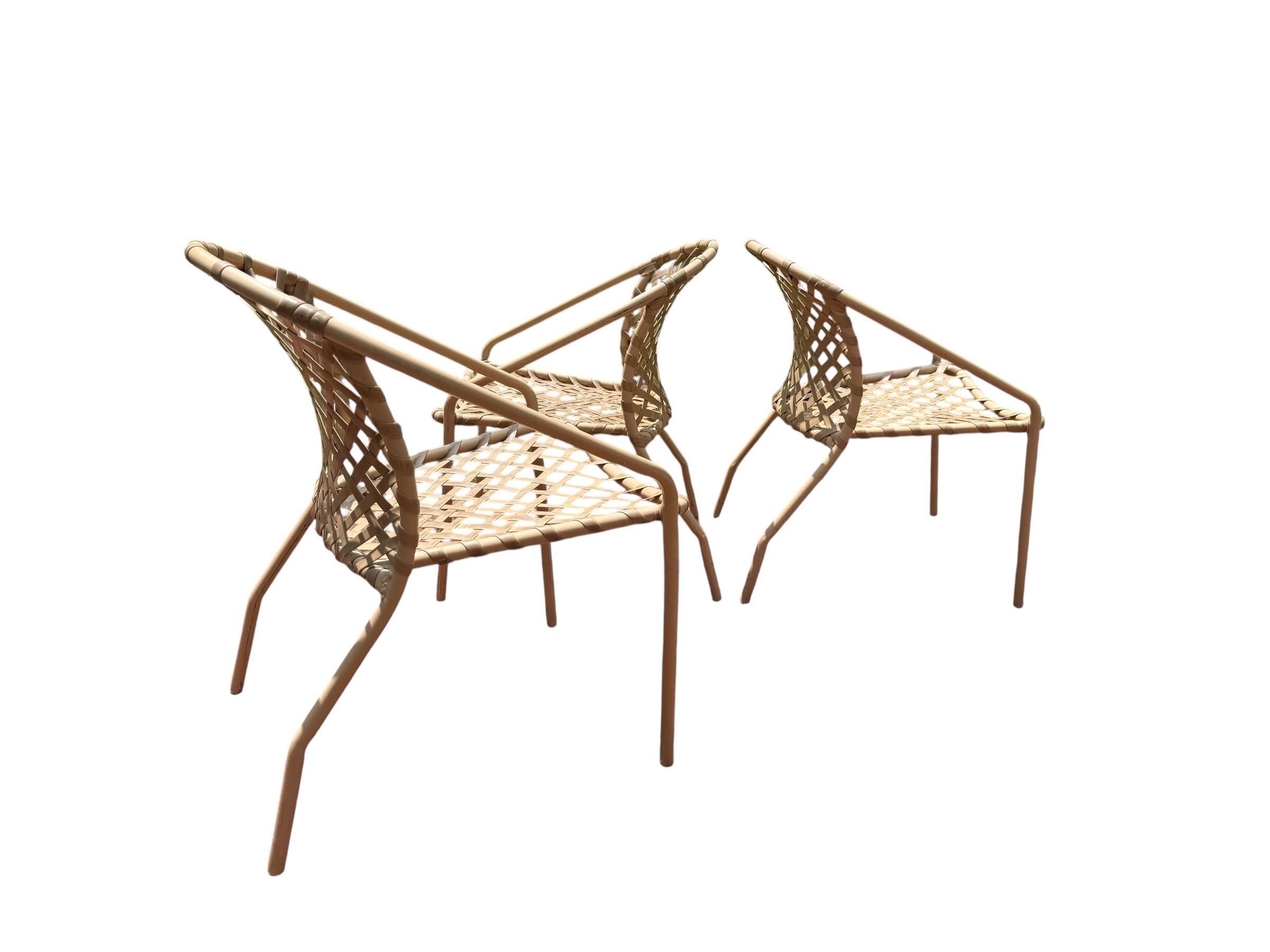 Brown Jordan Sedie da Patio Stile Kantan Beige Seduta d'Accento per Esterni in vendita 3