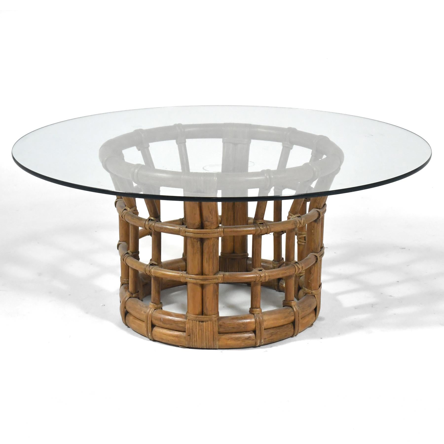 Table basse en rotin Brown Jordan en vente 3