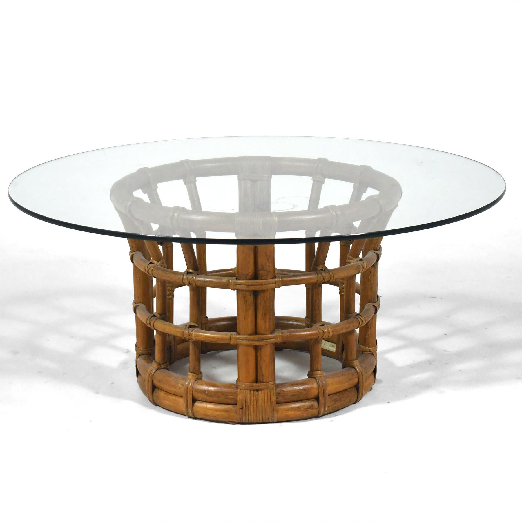 Organique Table basse en rotin Brown Jordan en vente