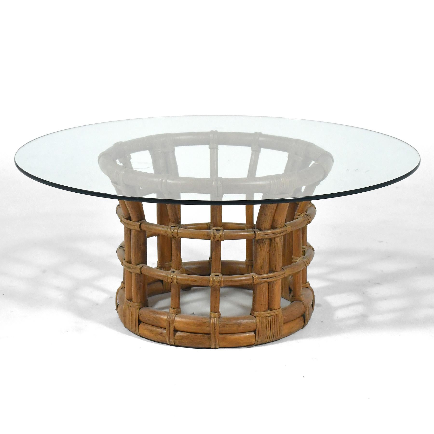 Table basse en rotin Brown Jordan en vente 2