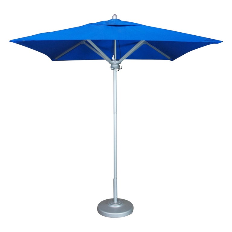 Brown Jordan Square Pacific Blue Sun Veil Umbrella POOL Cabana at 1stDibs