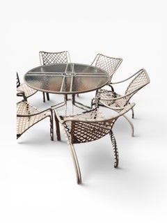 Set da pranzo Brown Jordan Tamiami Beige Set da pranzo per 6 persone Brown Jordan Tamiami