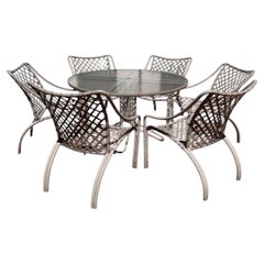 Set da pranzo Brown Jordan Tamiami Beige Set da pranzo per 6 persone Brown Jordan Tamiami