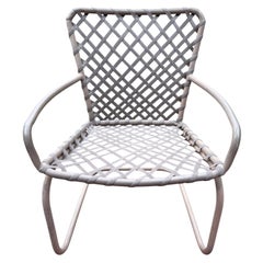 Brown Jordan Tamiami Cantilever Chair Poltrona minimalista vintage Patio Beige