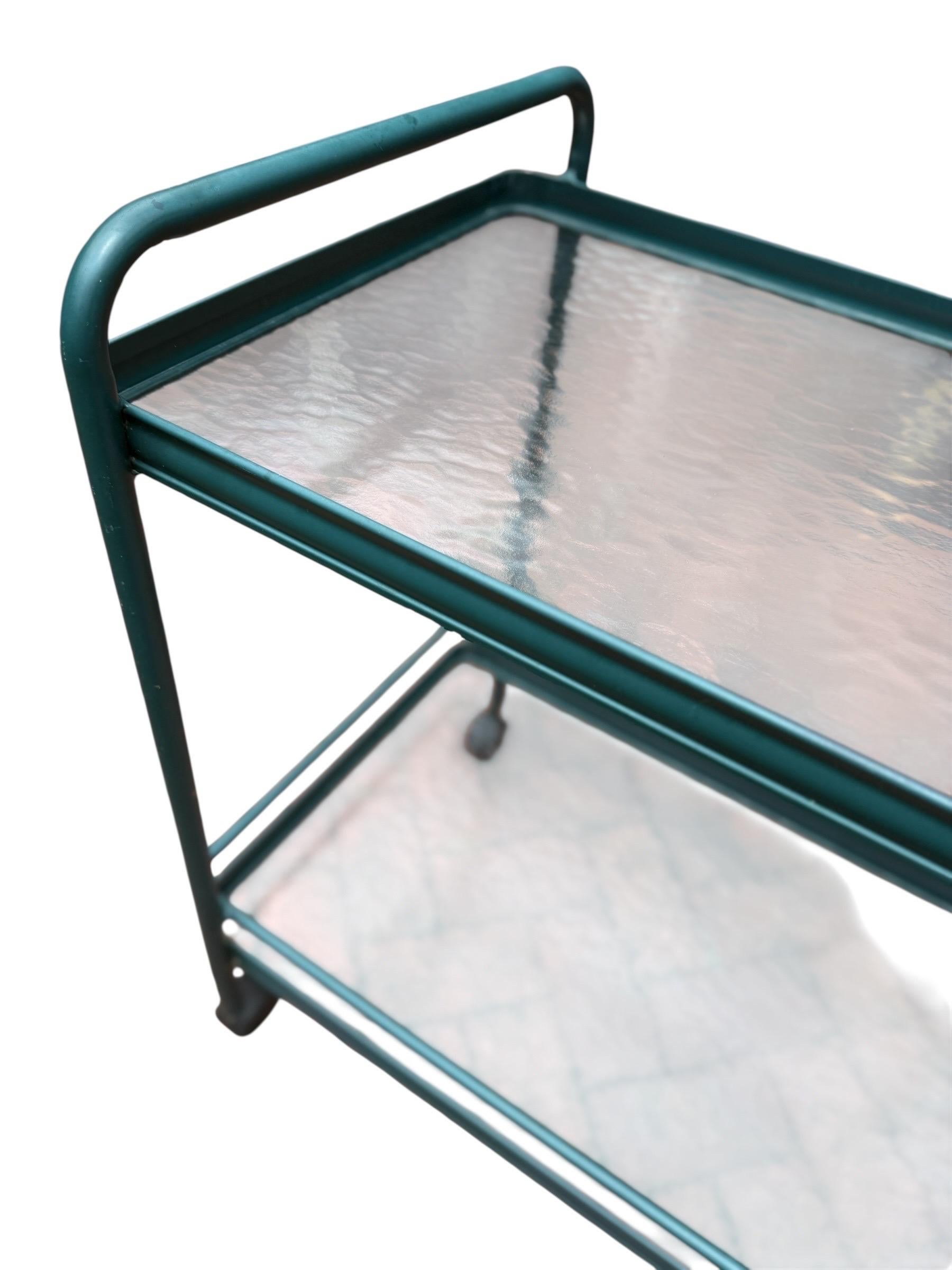 Barcart Brown Jordan Tamiami Verde Muebles de terraza Brown Jordan Tamiami Verde Moderno de mediados de siglo en venta