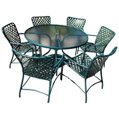 Brown Jordan Tamiami Green Set da pranzo 6 persone Set da pranzo Brown Jordan Tamiami