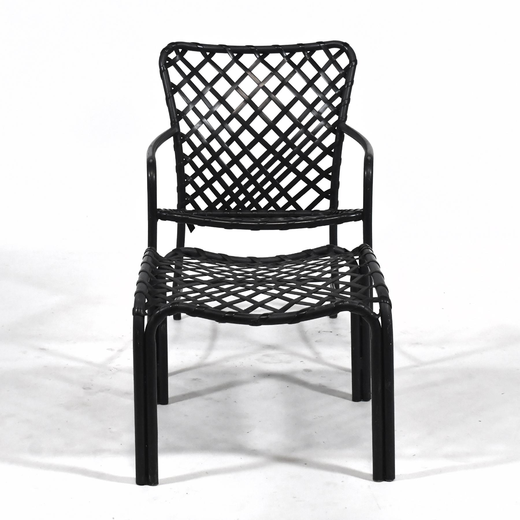 Mid-Century Modern Brown Jordan Tamiami Lounge Chair & Ottoman For Sale