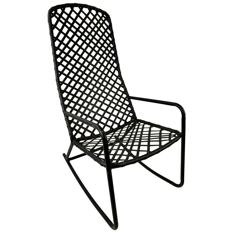 Brown Jordan Tamiami Metal Outdoor Rocking Chair at 1stDibs