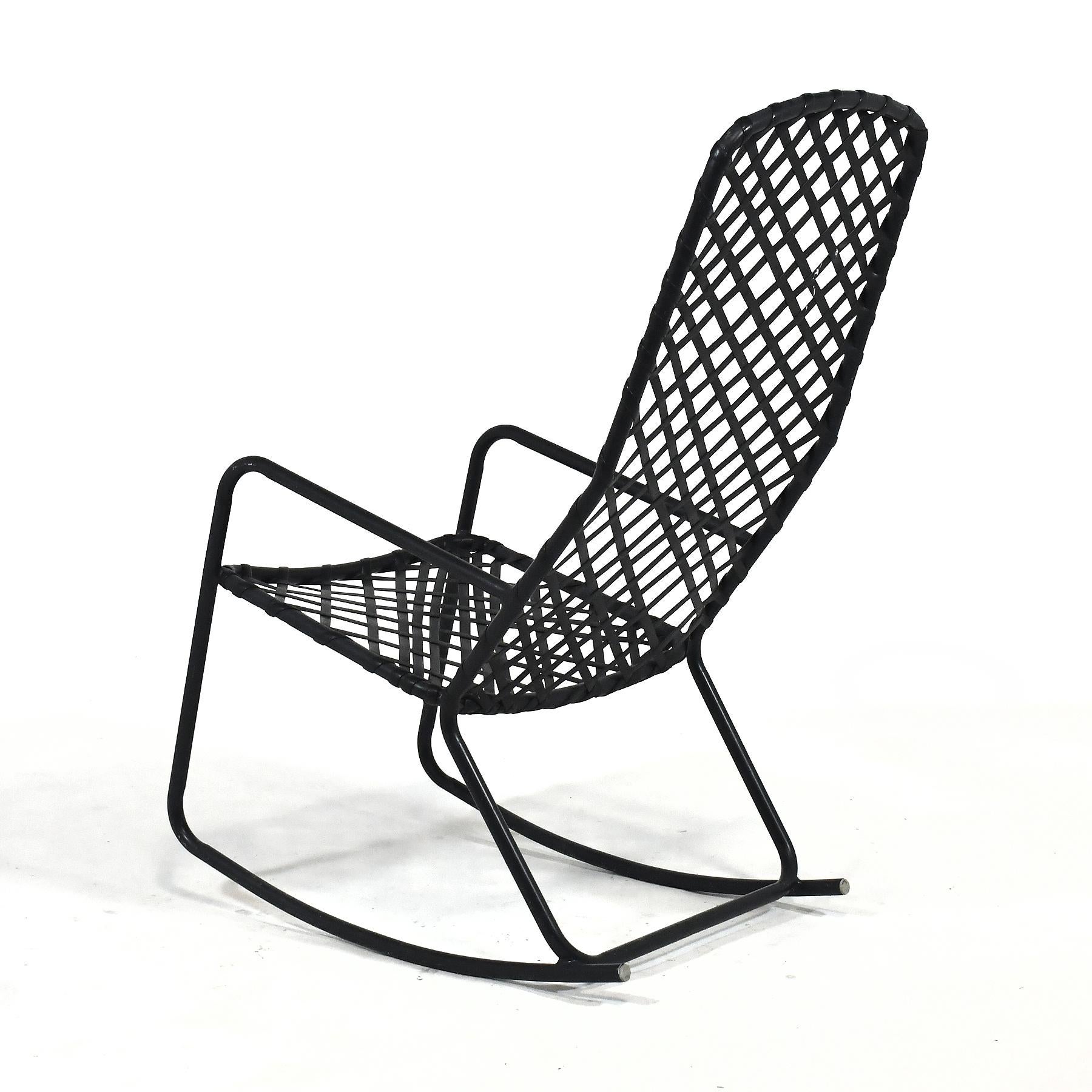 Late 20th Century Brown Jordan Tamiami Rocking Chair For Sale