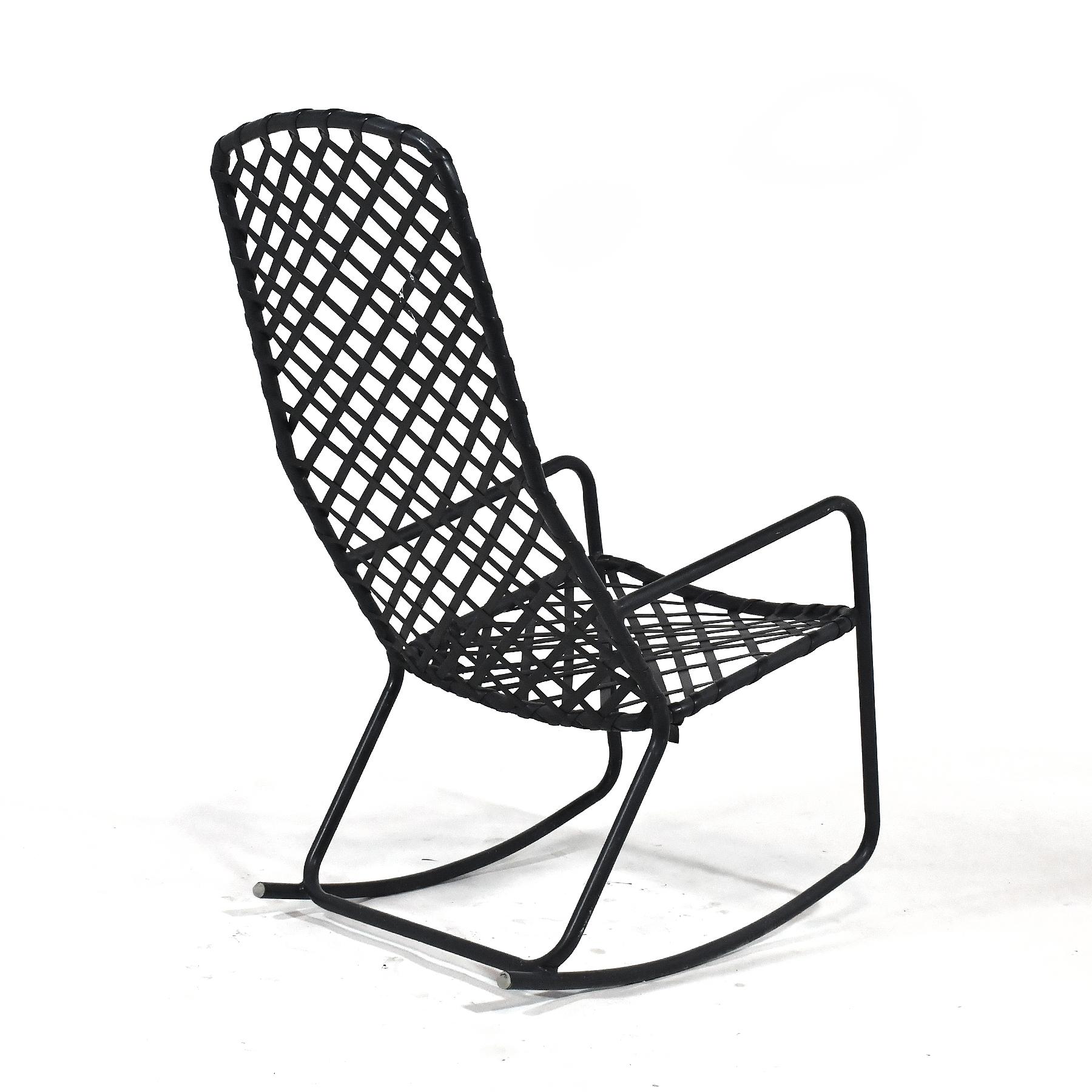 Aluminum Brown Jordan Tamiami Rocking Chair For Sale