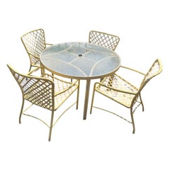 Brown Jordan Tamiami Yellow Dining Set 4 Person Dining Set Brown Jordan Tamiami
