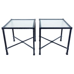 Brown Jordan Venetian Aluminum Cube Drinks Tables