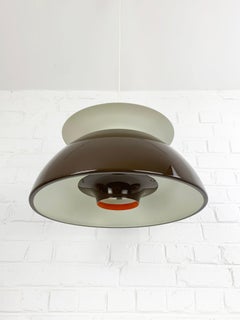 Brown Jutlandia Pendant Lamp by Jørgen Høj for Holmegaard, Denmark, 1970s