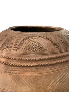 Brown Large Textured Water Vessel, Ethiopia, 1950s