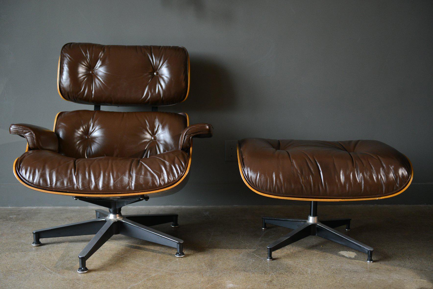 eames chair brown leather