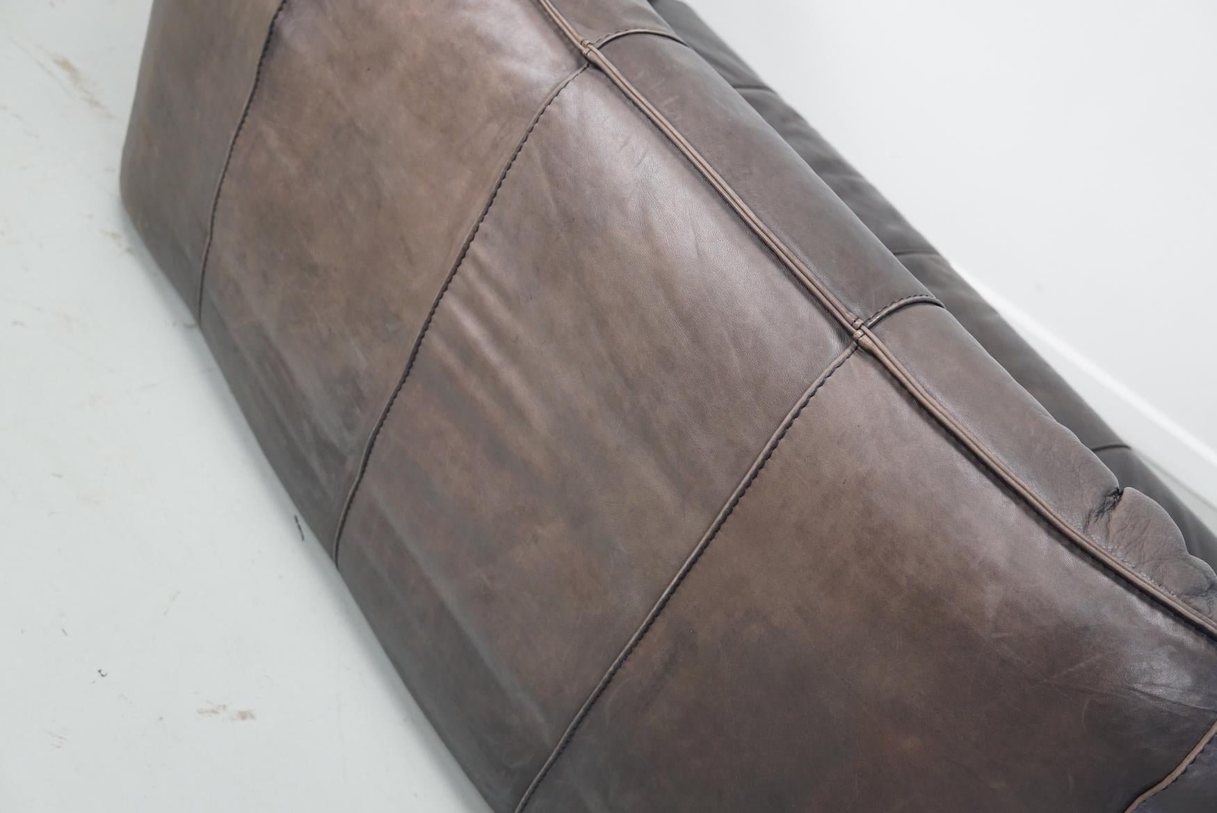 Brown Leather Andes Sofa by Gerard van den Berg for Montis, 1970s For Sale 5